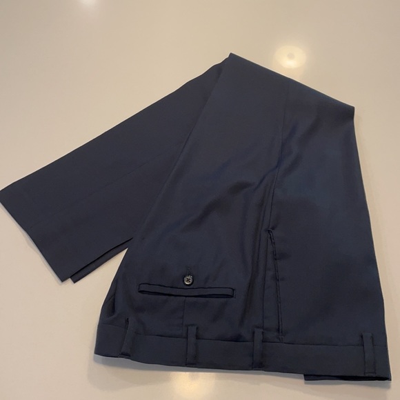 Louis Raphael Luxe Slim Fit Navy pants 34W 32L - Picture 2 of 2